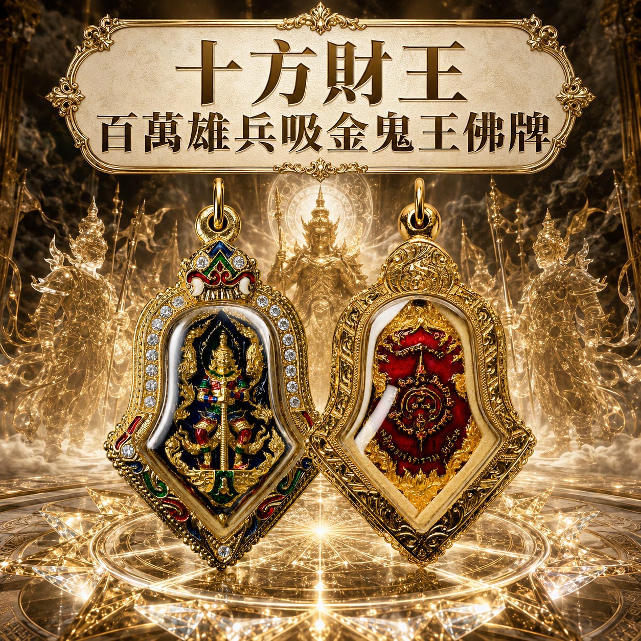 開運NOW-十方財王・百萬雄兵吸金鬼王佛牌
