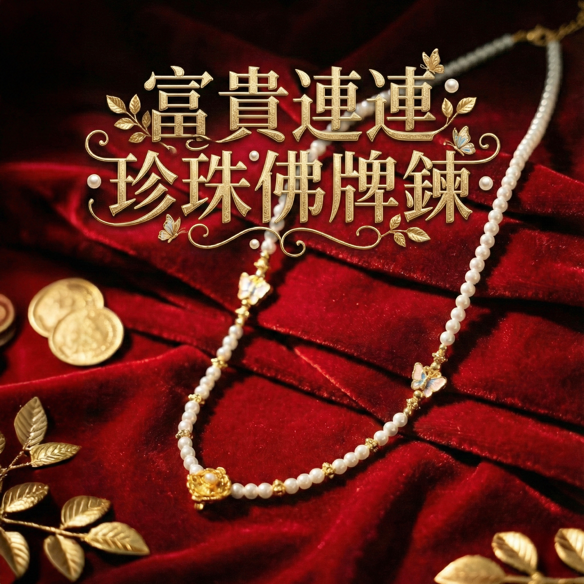 開運NOW-【富貴連連珍珠佛牌鍊】 產品說明