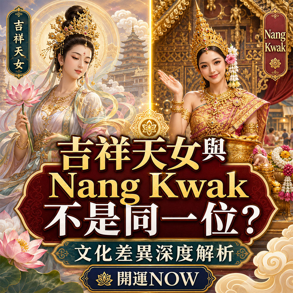 【泰好學】吉祥天女與 Nang Kwak 不是同一位？文化差異深度解析｜開運NOW