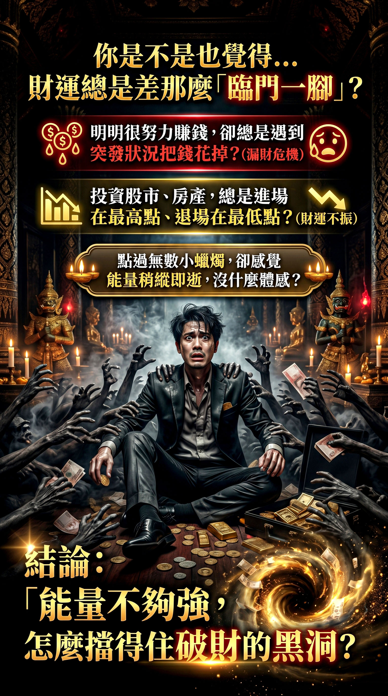 五眼四耳爆富大蠟燭▲招財