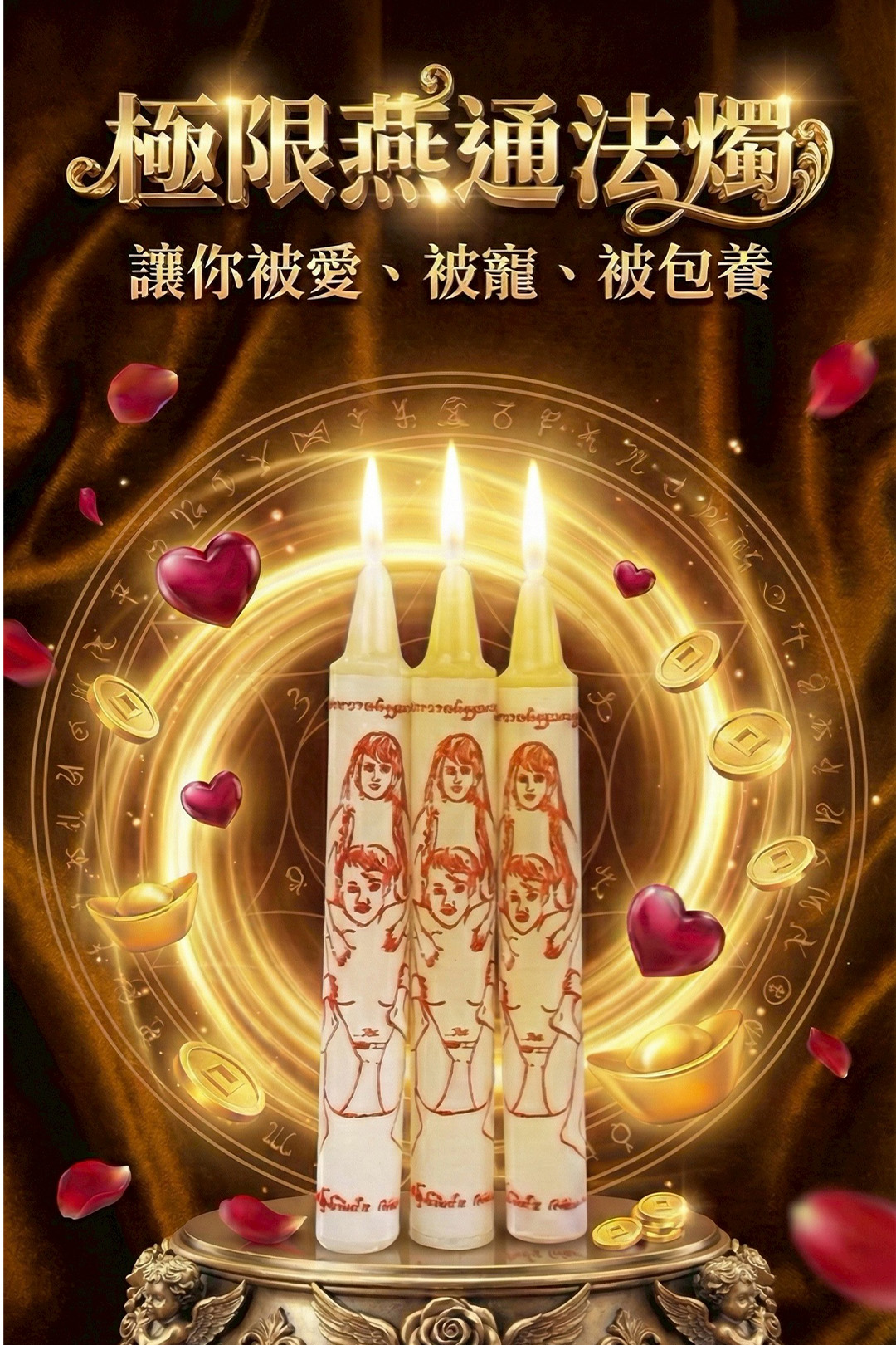 極限燕通和合蠟燭（勾魂鎖心）