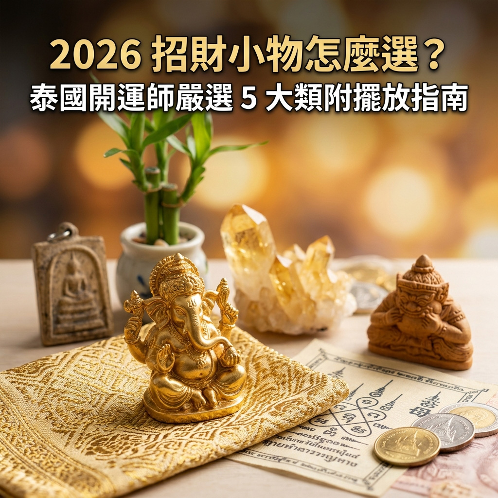 【泰好學】2026 招財小物怎麼選？泰國開運師嚴選 5 大類附擺放指南