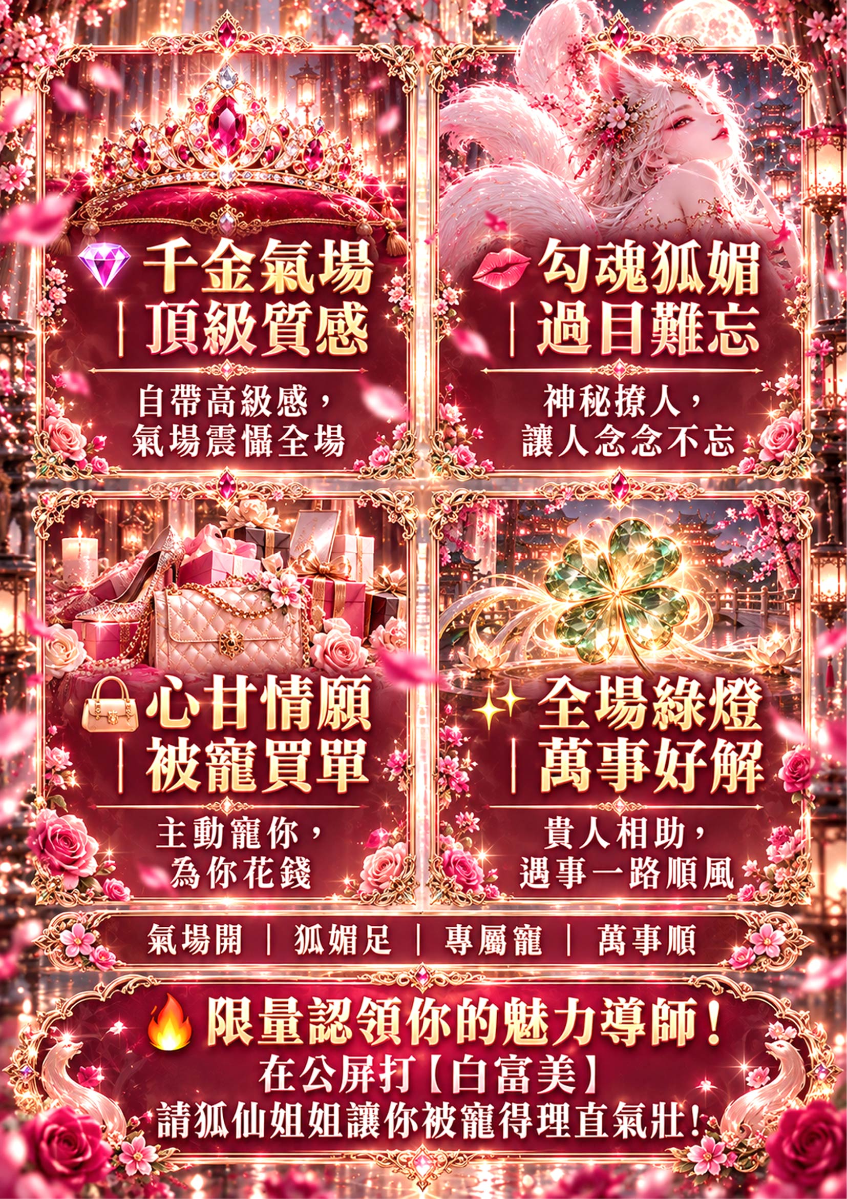 開運NOW-金主狐仙姐姐・萬人迷繼承人計畫 產品說明