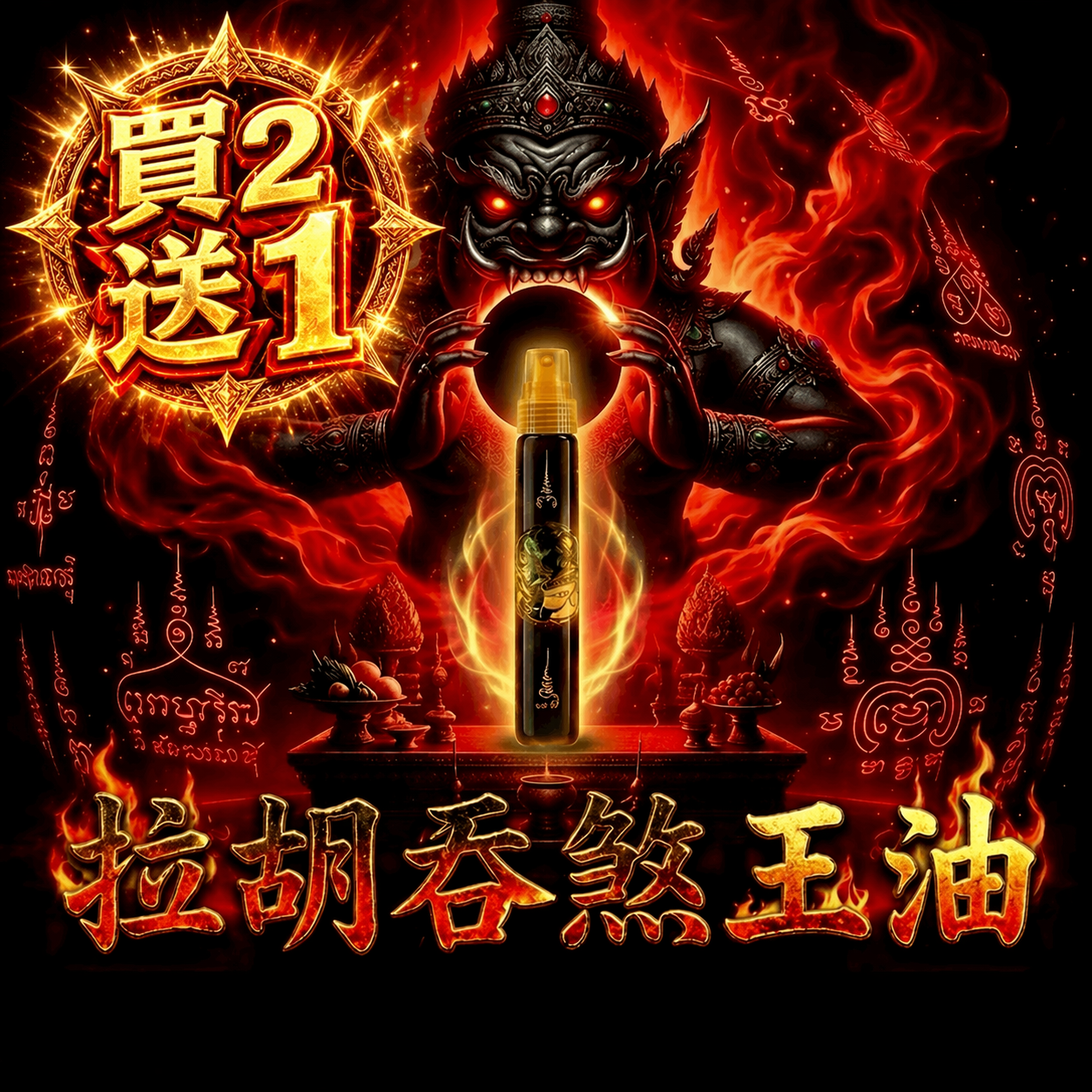 開運NOW-【限定優惠】拉胡吞煞王油（買二送一）＿