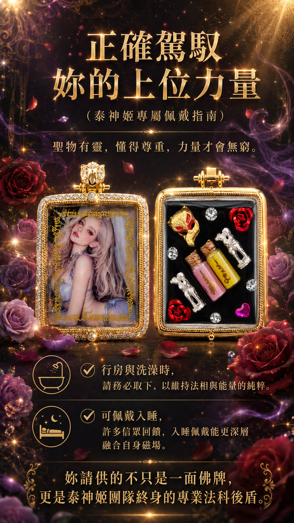開運NOW-【女王氣場】上位女神佛牌-預購 產品說明