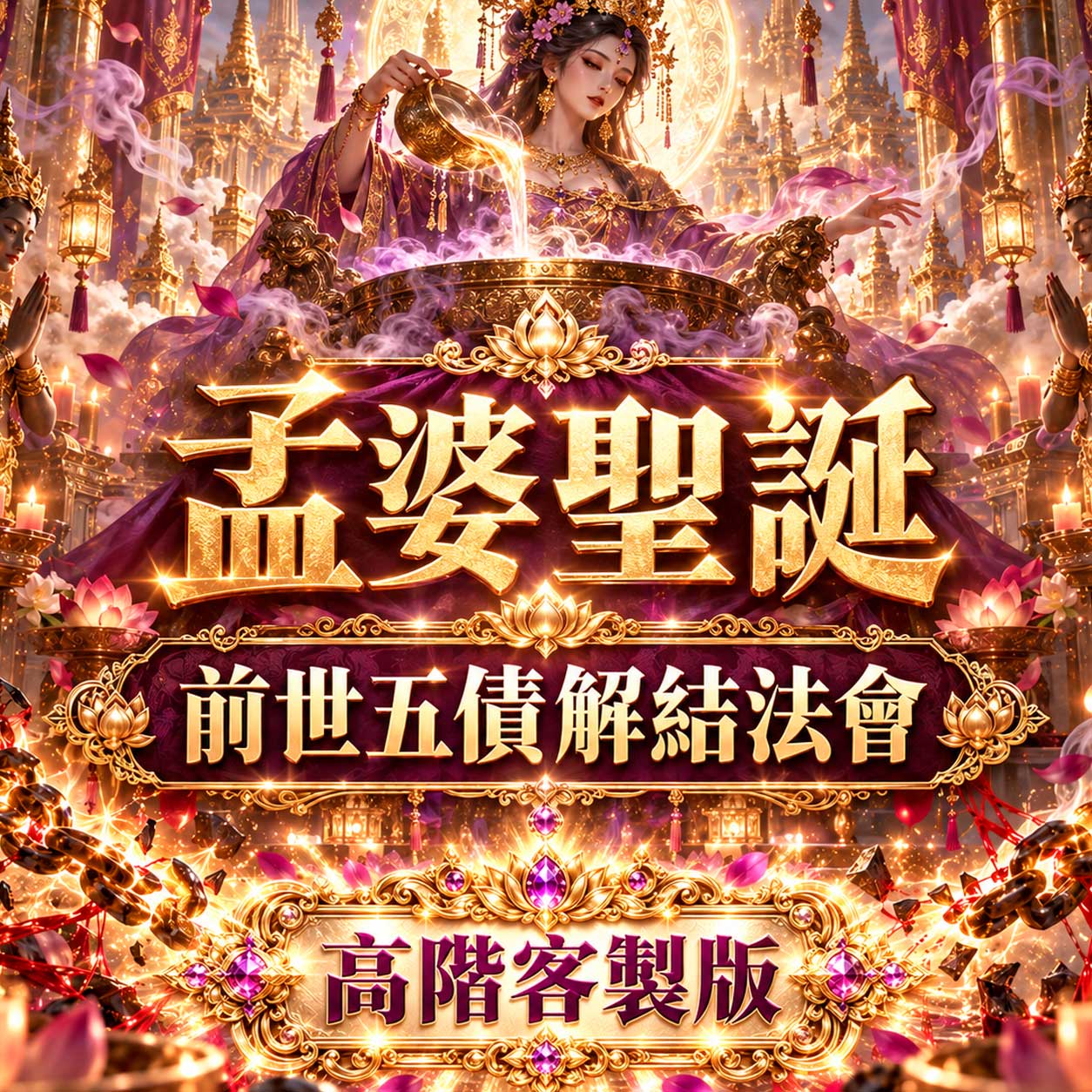 開運NOW-孟婆聖誕・前世五債解結法會(高階客製版)