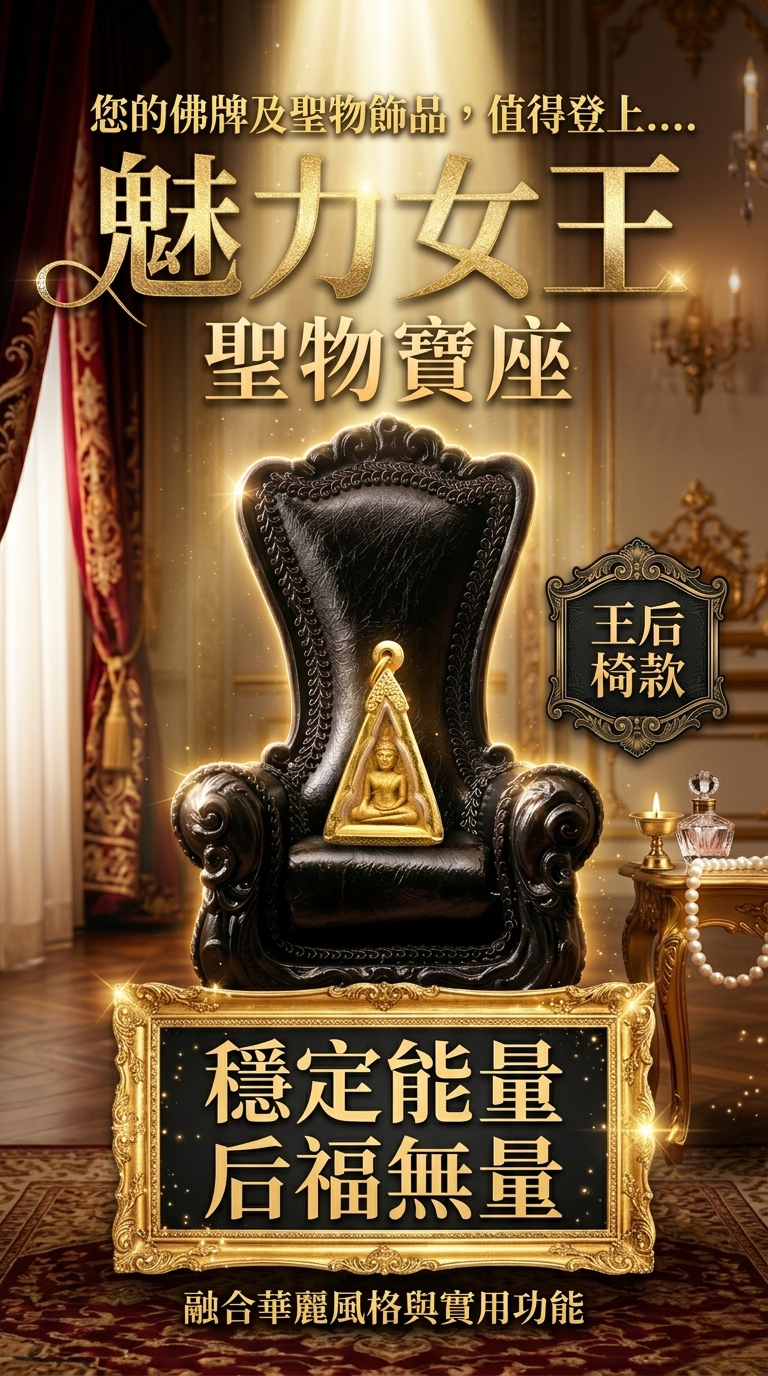 開運NOW-魅力女王聖物寶座【王后椅款】 產品說明