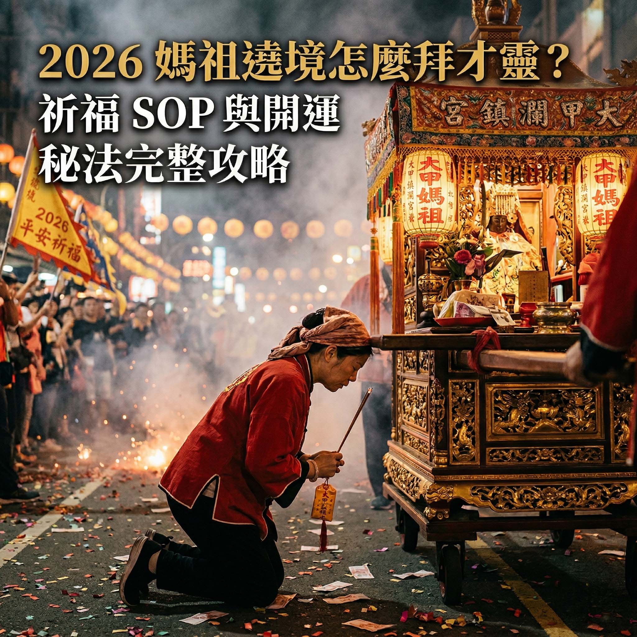 【泰好學】2026 媽祖遶境怎麼拜才靈？祈福 SOP 與開運秘法完整攻略