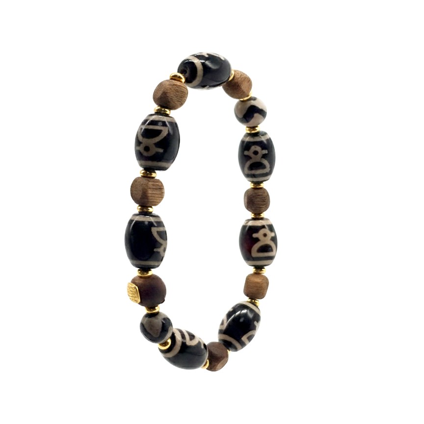 開運NOW-【預購】扎基拉姆・八眼天珠貴人財神手串_