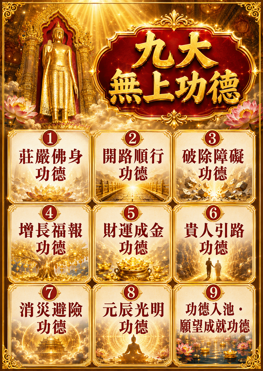 開運NOW-【世界煙供日】佛前敷金・好運成金 產品說明