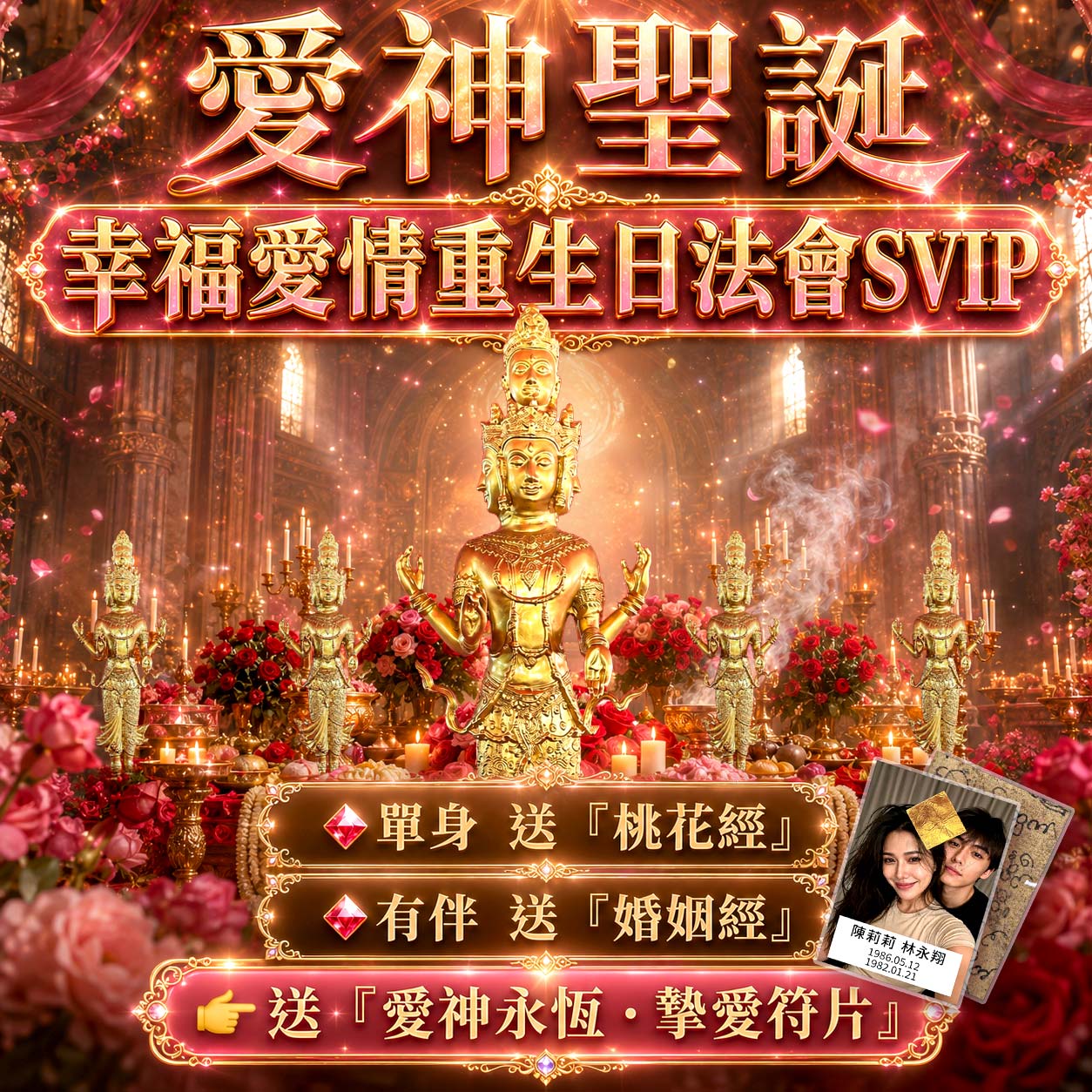泰幸福-【愛神聖誕】幸福愛情重生日法會svip