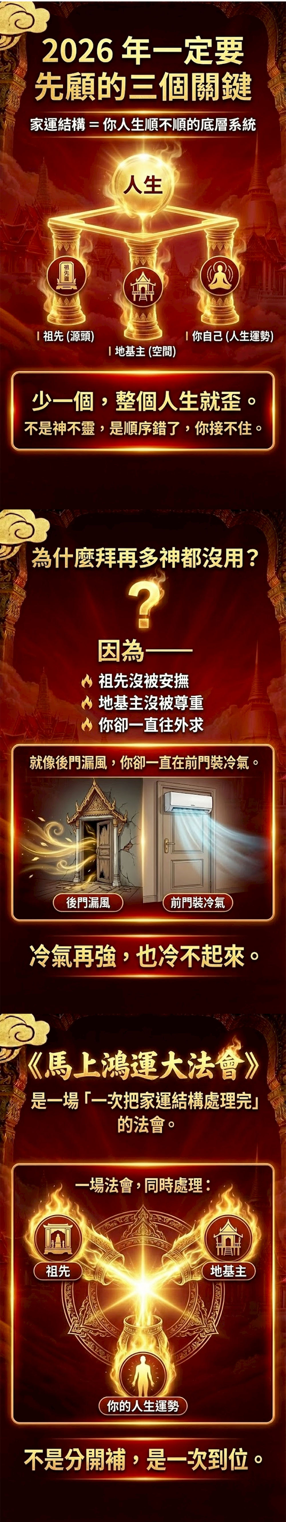 開運NOW-【家庭紅運版】馬上鴻運新春祈福大法會 參加法會送塔拱寺《風馬旗》 產品說明