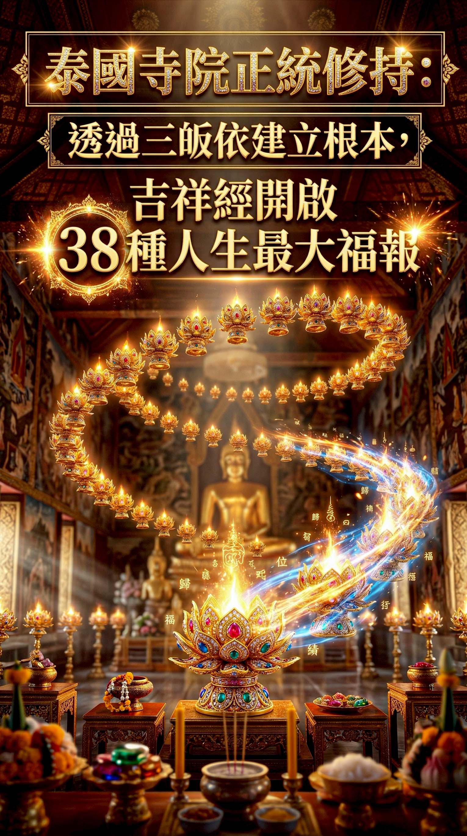 大辣天后宮-《108種無上功德法會》至尊王炸版_送玉佛佛牌 產品說明