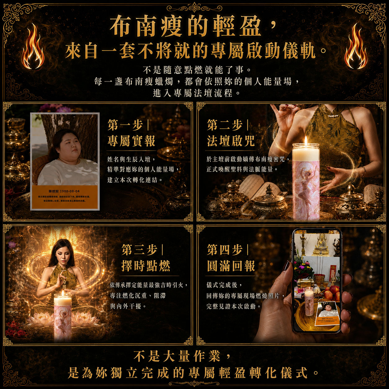 泰幸福-【全球獨家】七神護持布南瘦女神蠟燭＿