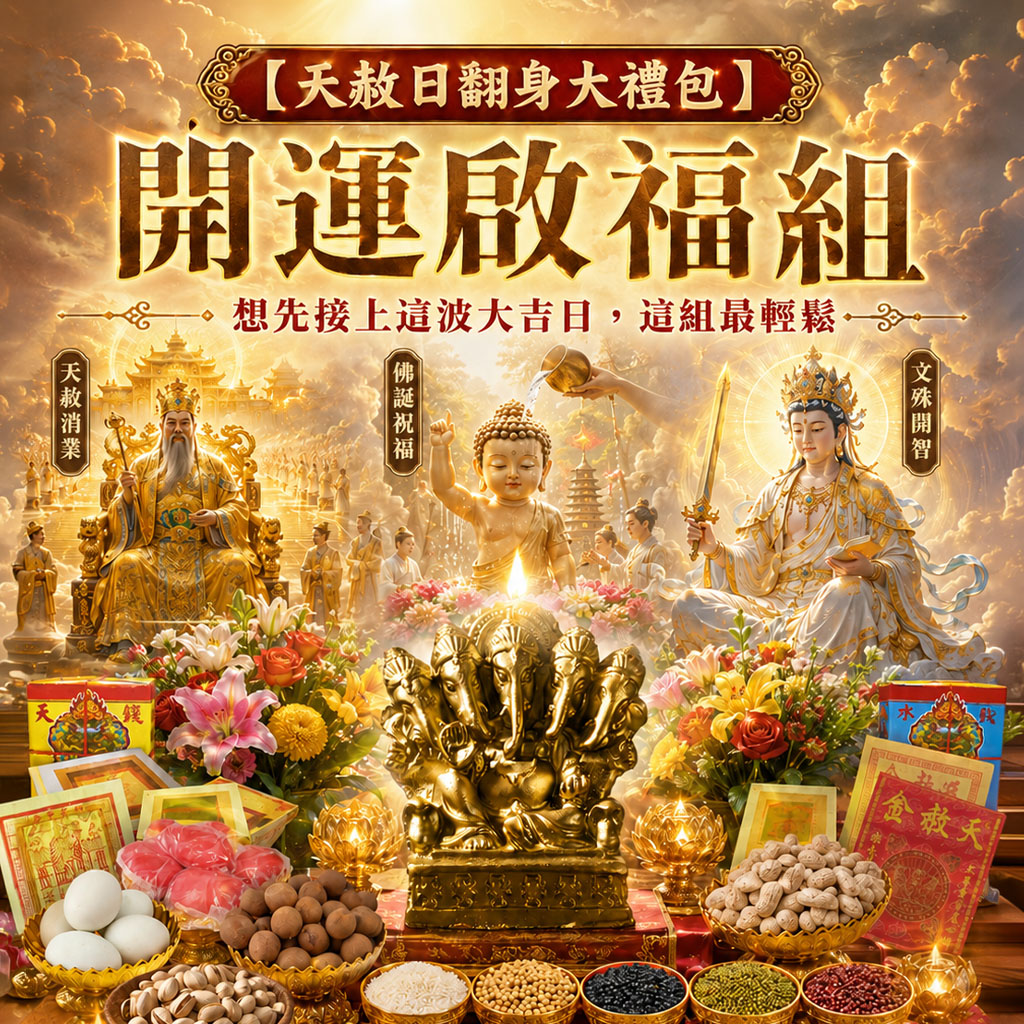 開運NOW-【天赦日翻身大禮包】開運啟福組＿