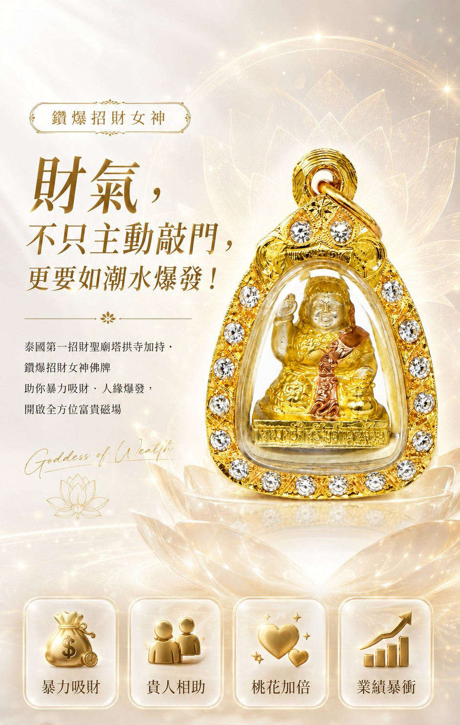 鑽爆招財女神— 財富如潮湧
