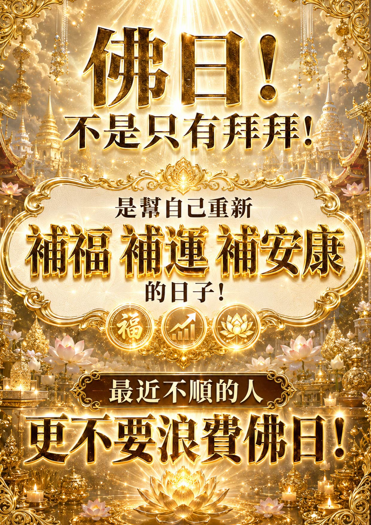開運NOW-【佛日安康大補帖】單佛日方案送捐棺 產品說明