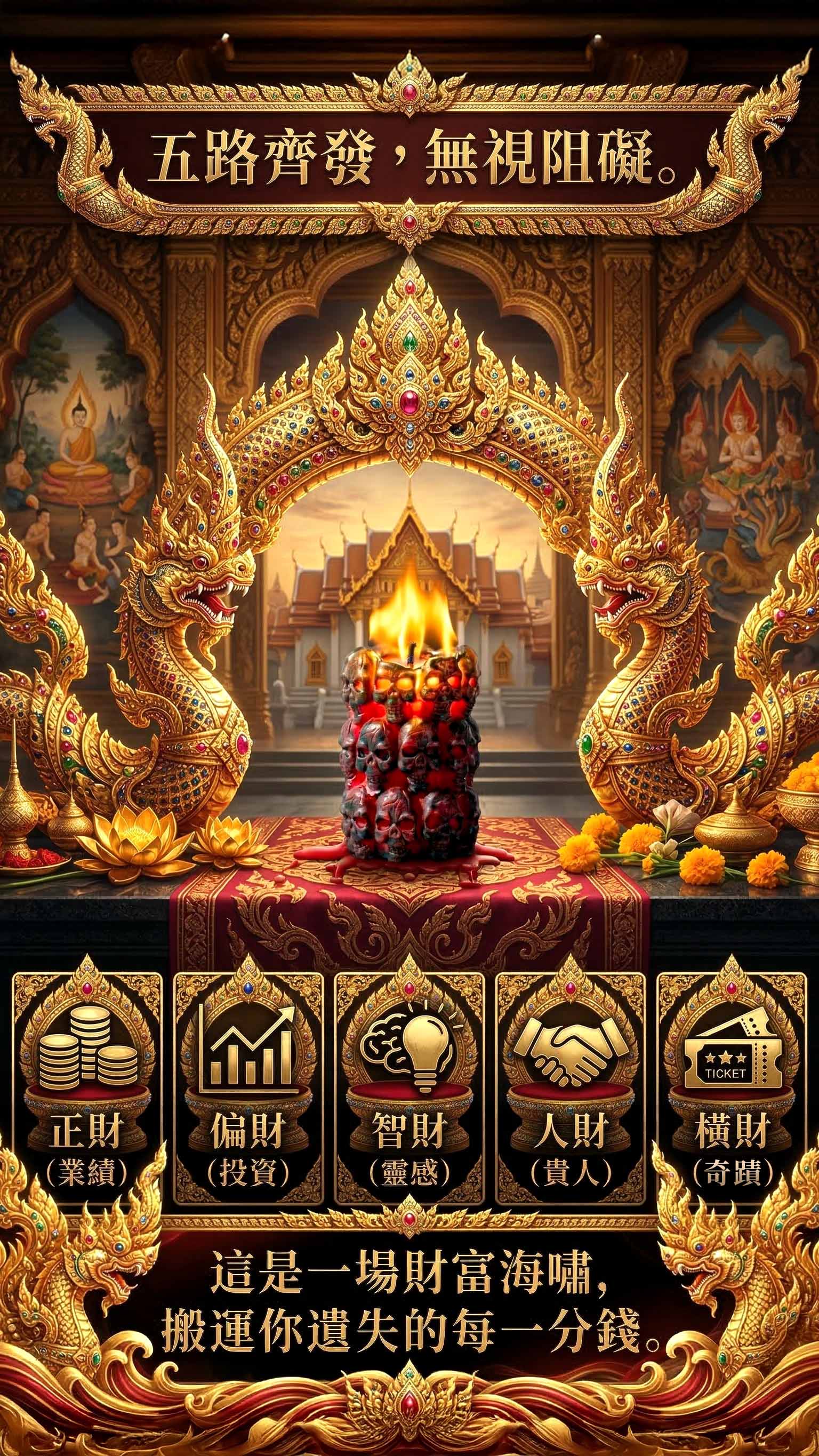 開運Now_五鬼蠟燭 財運衝刺|泰神姬靈壇親啟×五鬼搬財加持版,正財偏財橫財全面爆發_開運大小事,都是泰好姐姐的事