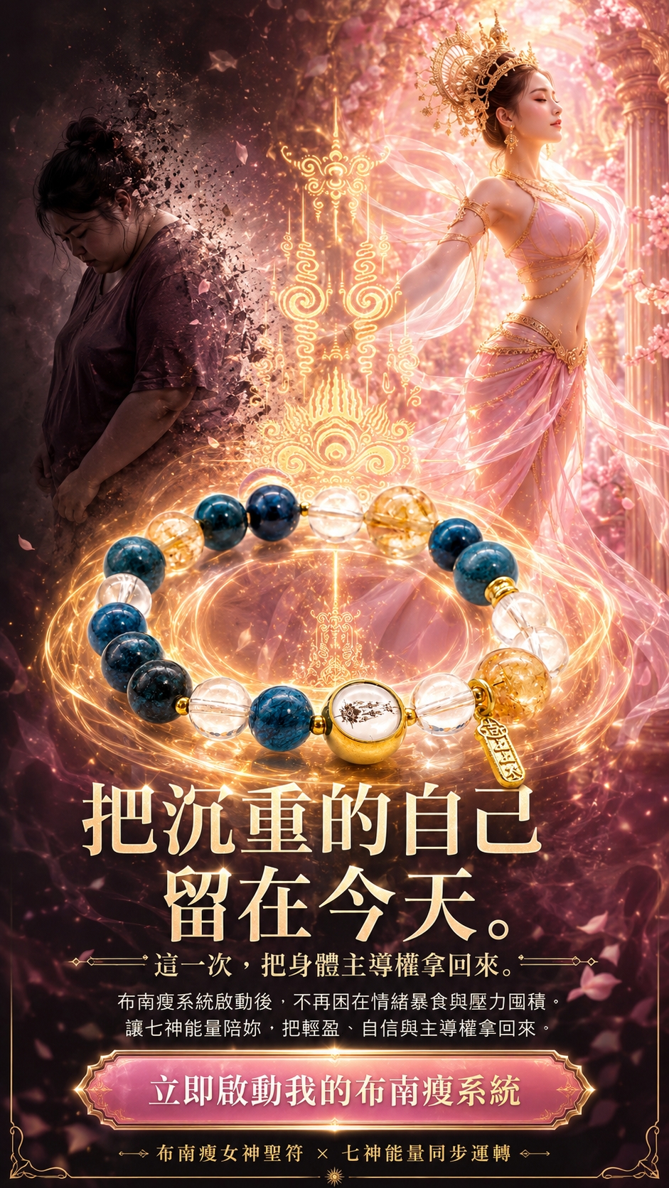 開運NOW-【全球獨家】布南瘦女神能量手鍊-預購 產品說明