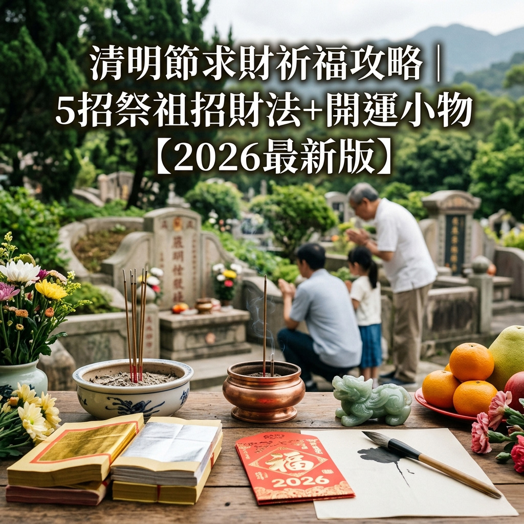 【泰好運】清明節求財祈福攻略｜5招祭祖招財法+開運小物【2026最新版】