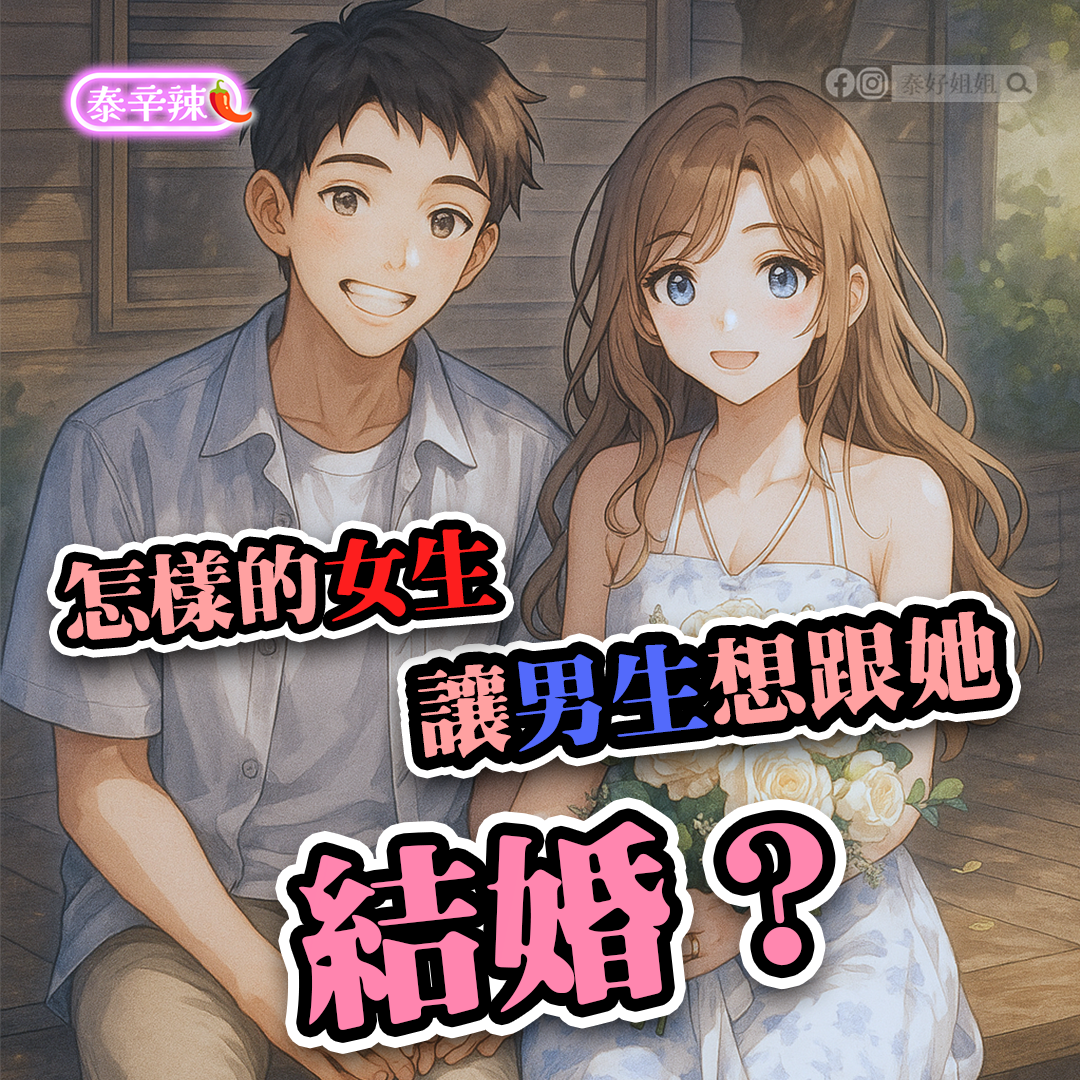 【泰辛辣】怎樣的女生最容易讓男生想結婚？穩定關係與真愛祈福的關鍵秘密