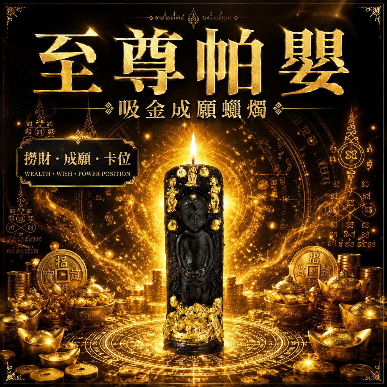 開運NOW-至尊帕嬰吸金成願蠟燭