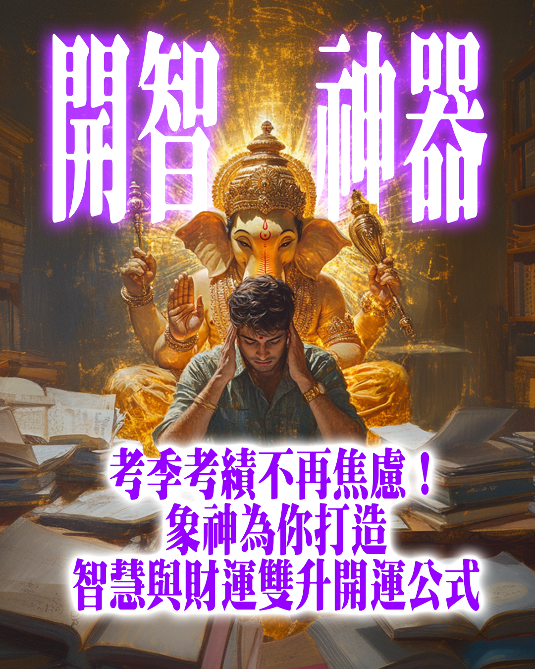 考季考績不再焦慮！象神為你打造智慧與財運雙升開運公式——紫御財智法燭