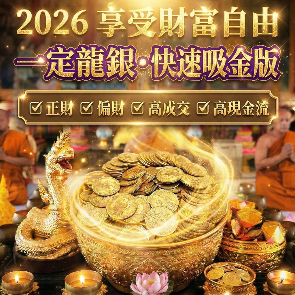 開運NOW-2026馬上顯化龍抬頭大法會 【一定龍銀_快速吸金版】