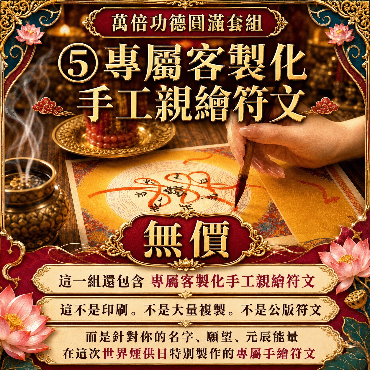 泰幸福-【世界煙供日】萬倍功德圓滿套組