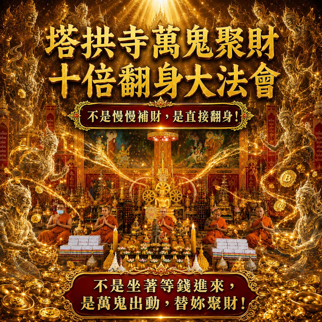 開運NOW-【萬鬼納富】塔拱寺萬鬼聚財・十倍翻身大法會