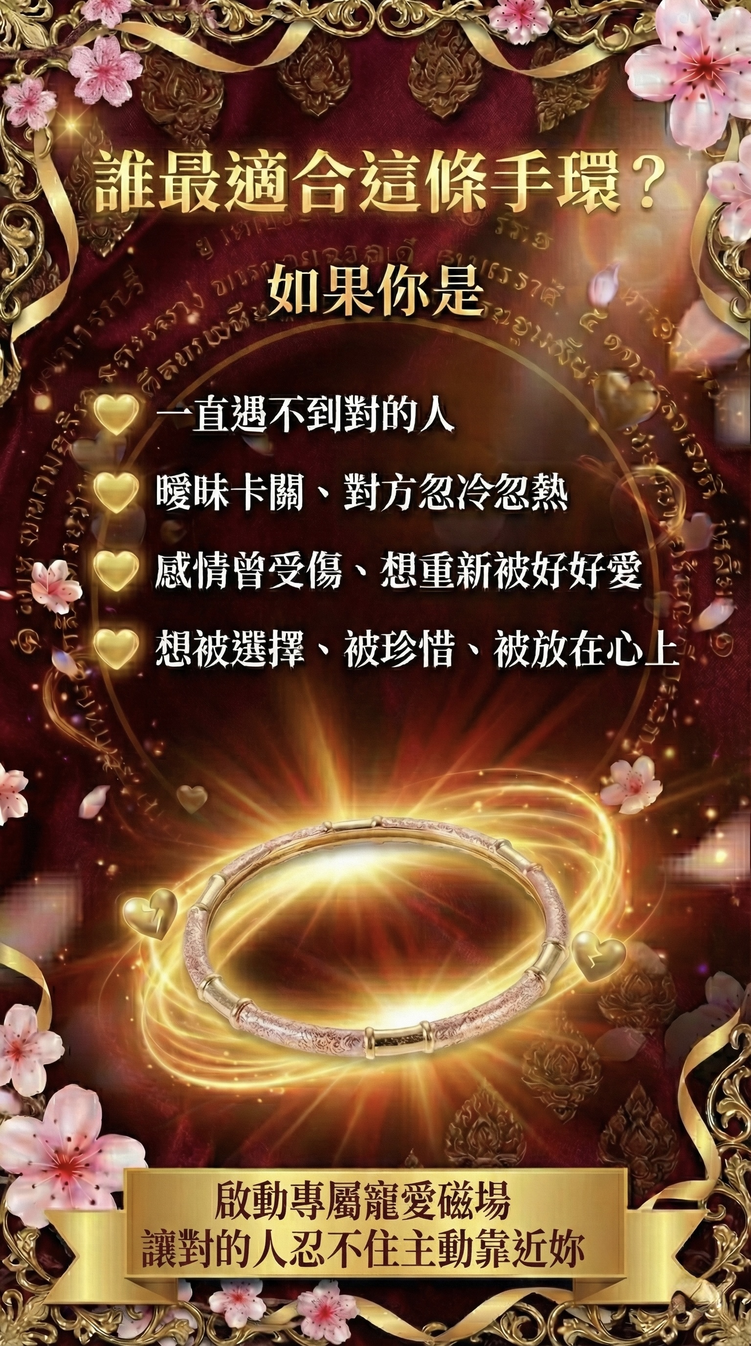 大辣天后宮-魅愛奪心手環 產品說明