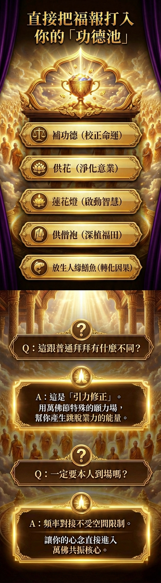 開運NOW-【全台獨家—萬佛大薈供】萬佛節法會功德主 產品說明