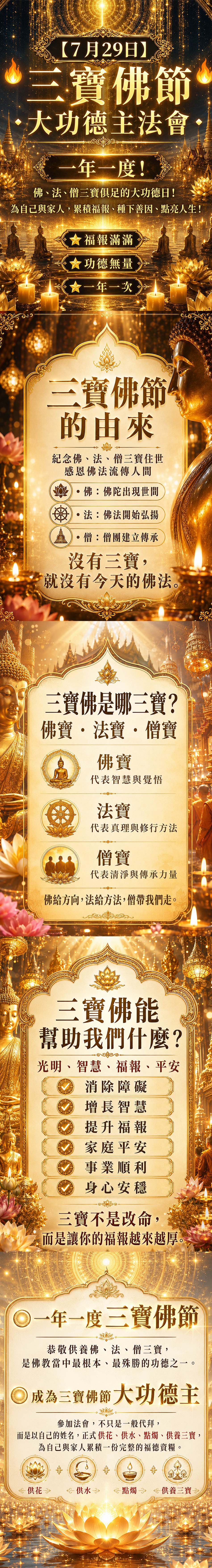 開運NOW-【三寶佛】福報堆積成山大套組 產品說明