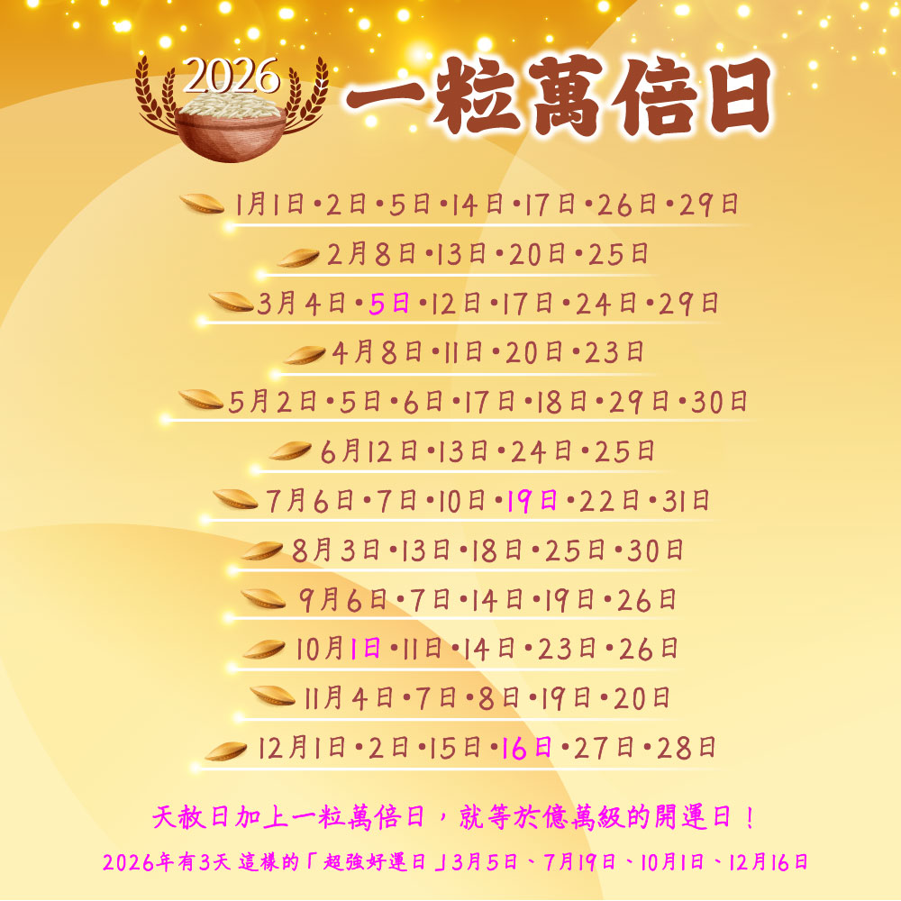 大辣天后宮-【一粒萬倍日．快速進財法】元寶香3顆-代燒