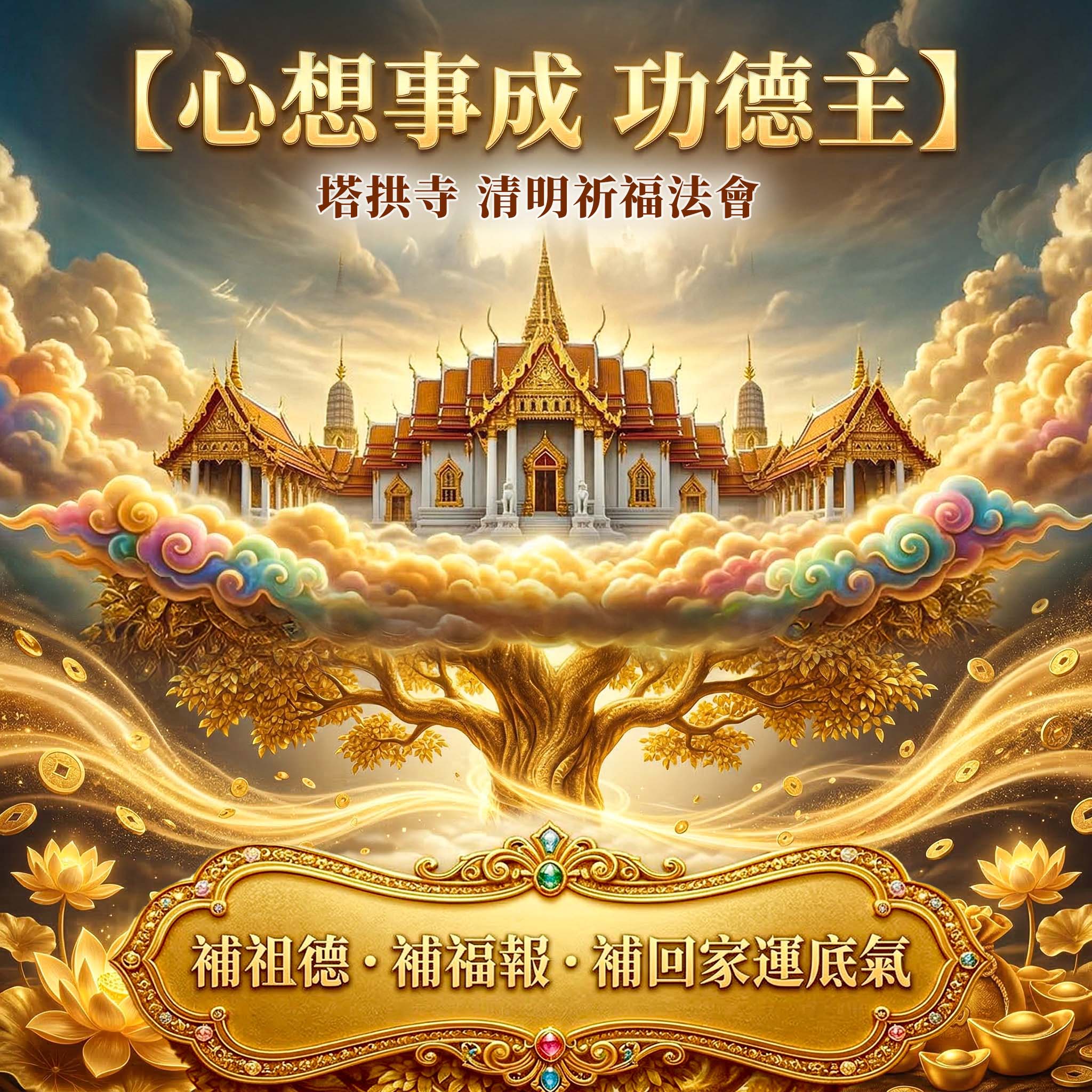 大辣天后宮-丙午年清明祈福超渡大法會◆心想事成功德主_