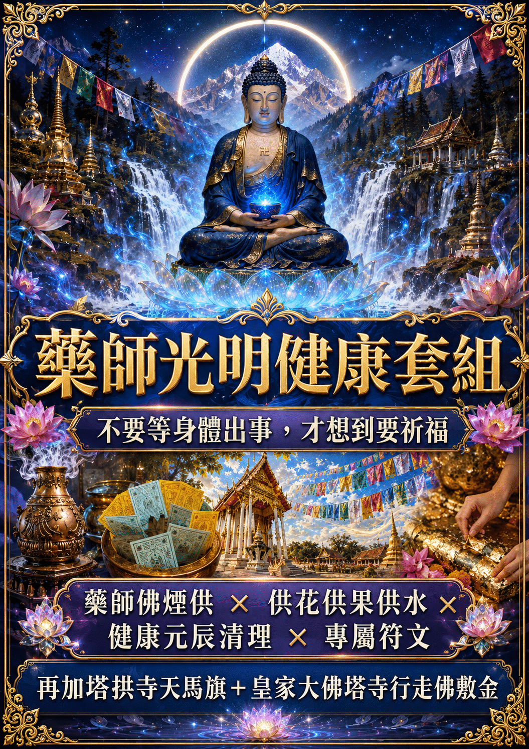 泰幸福-【世界煙供日】藥師光明健康套組 產品說明