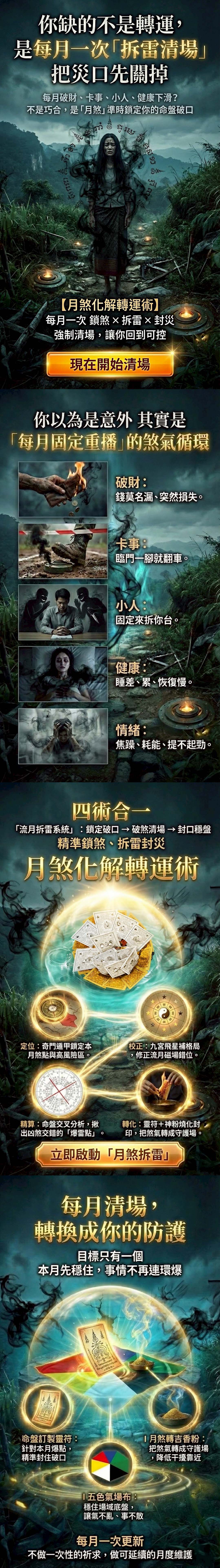 泰幸福-【星期三】丙申月・泰流月-流月去衰轉運術+拉胡天神法燭 產品說明