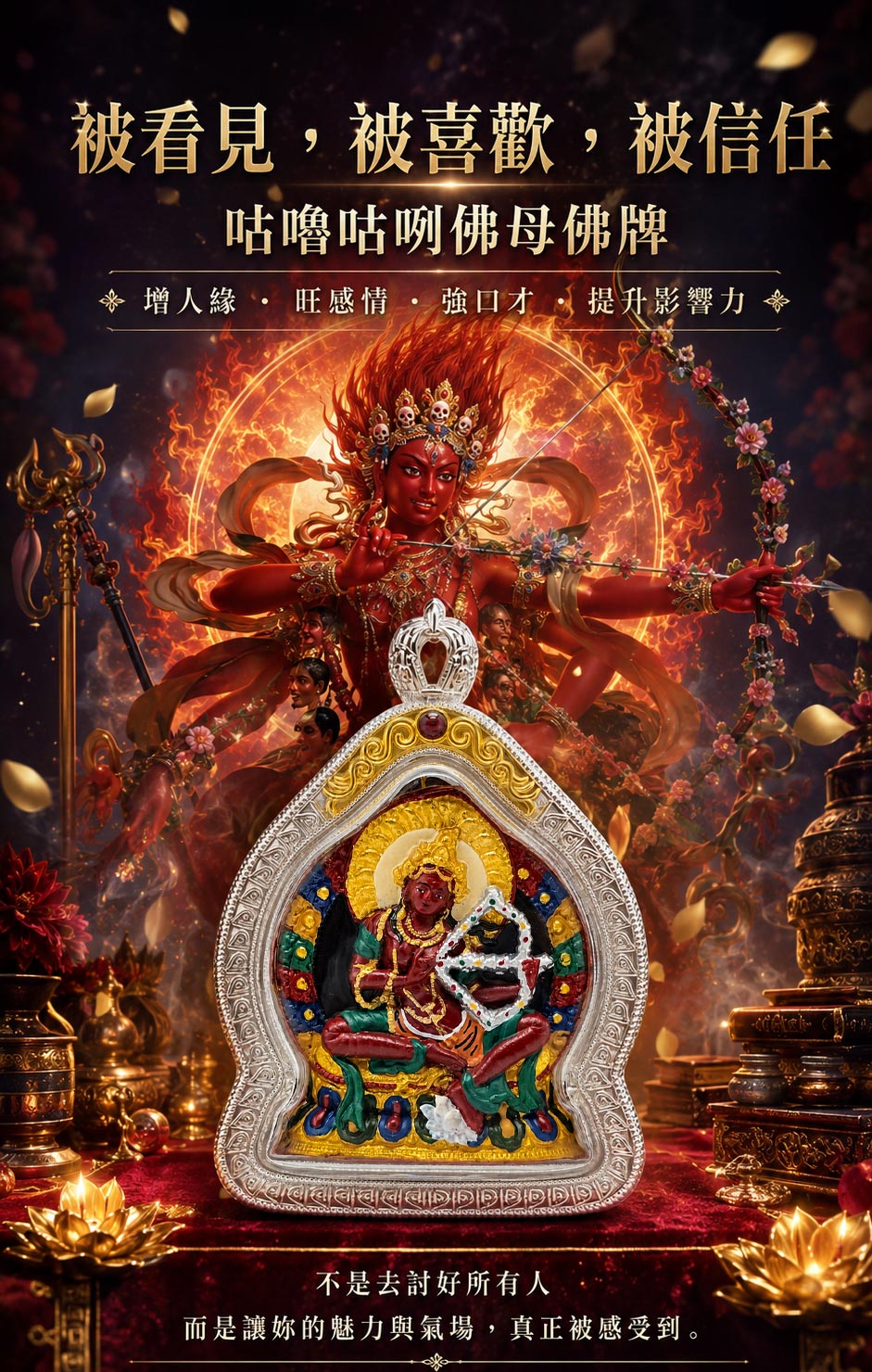 【開運珍藏】咕嚕咕咧佛母佛牌-預購