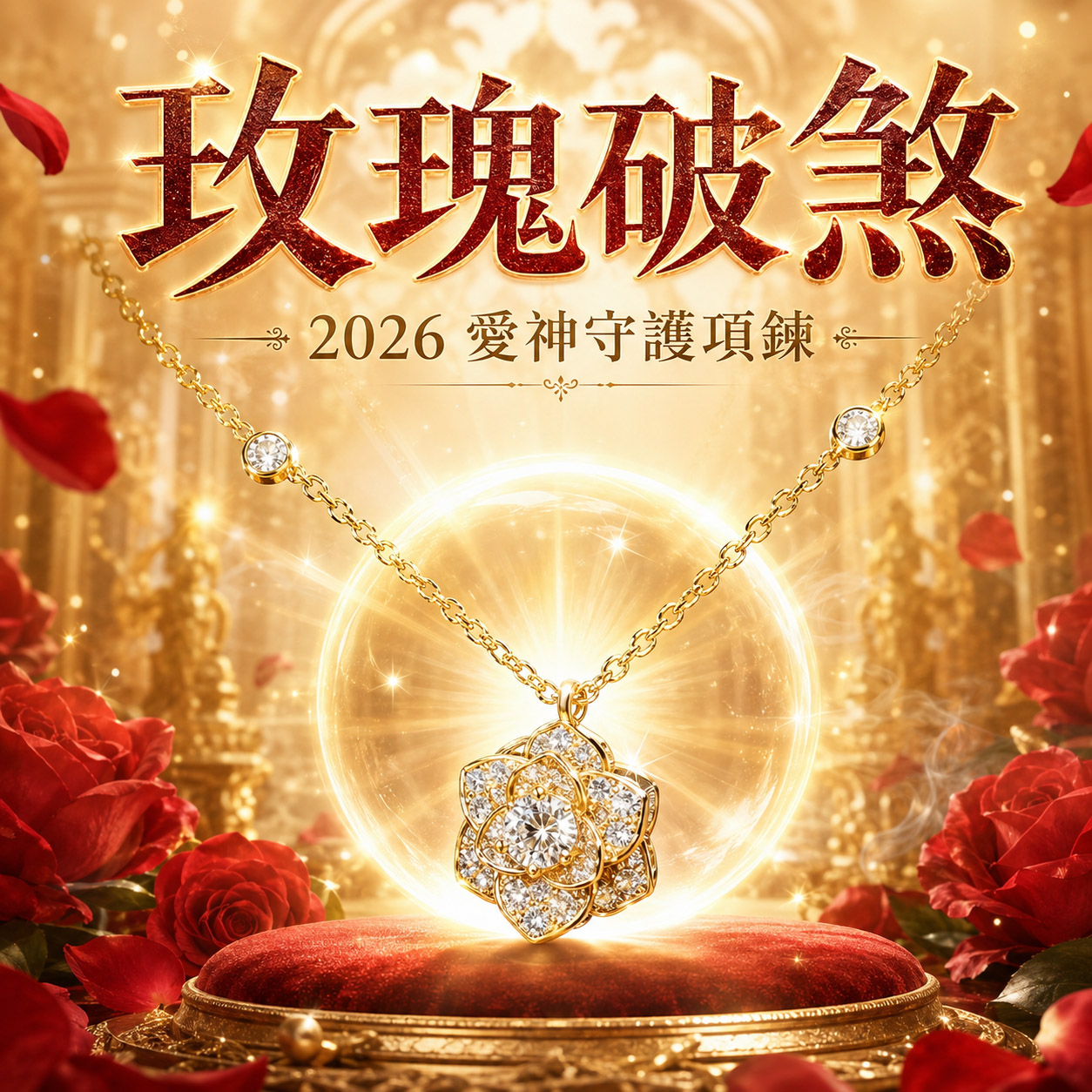 泰幸福-玫瑰破煞・2026_愛神守護項鍊-預購