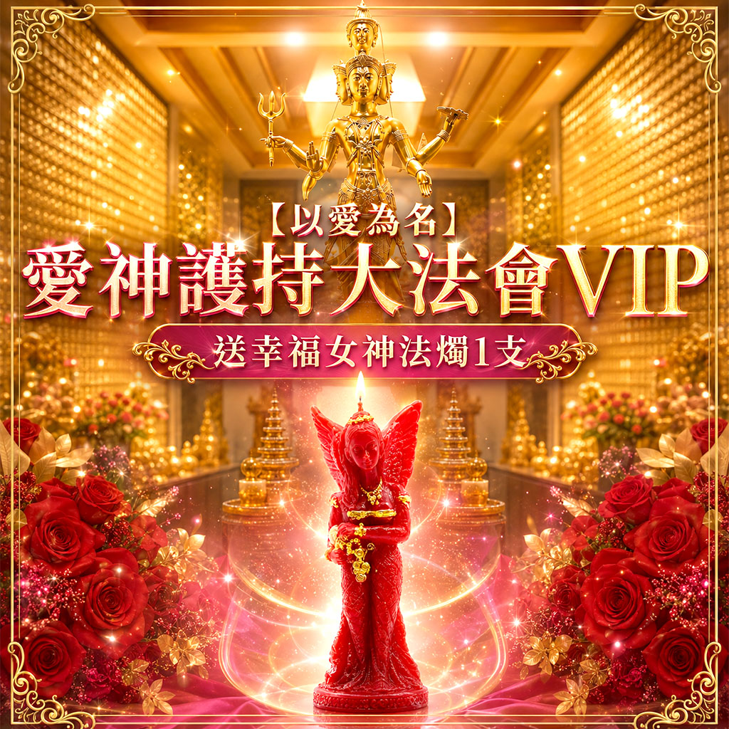 開運NOW-【以愛為名】愛神護持大法會vip送幸福女神法燭1支