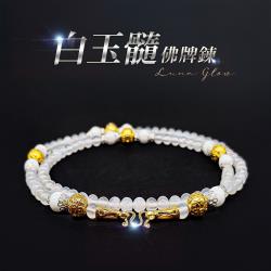 大辣天后宮-白玉髓佛牌鍊｜龍婆加持×琉璃鎮心