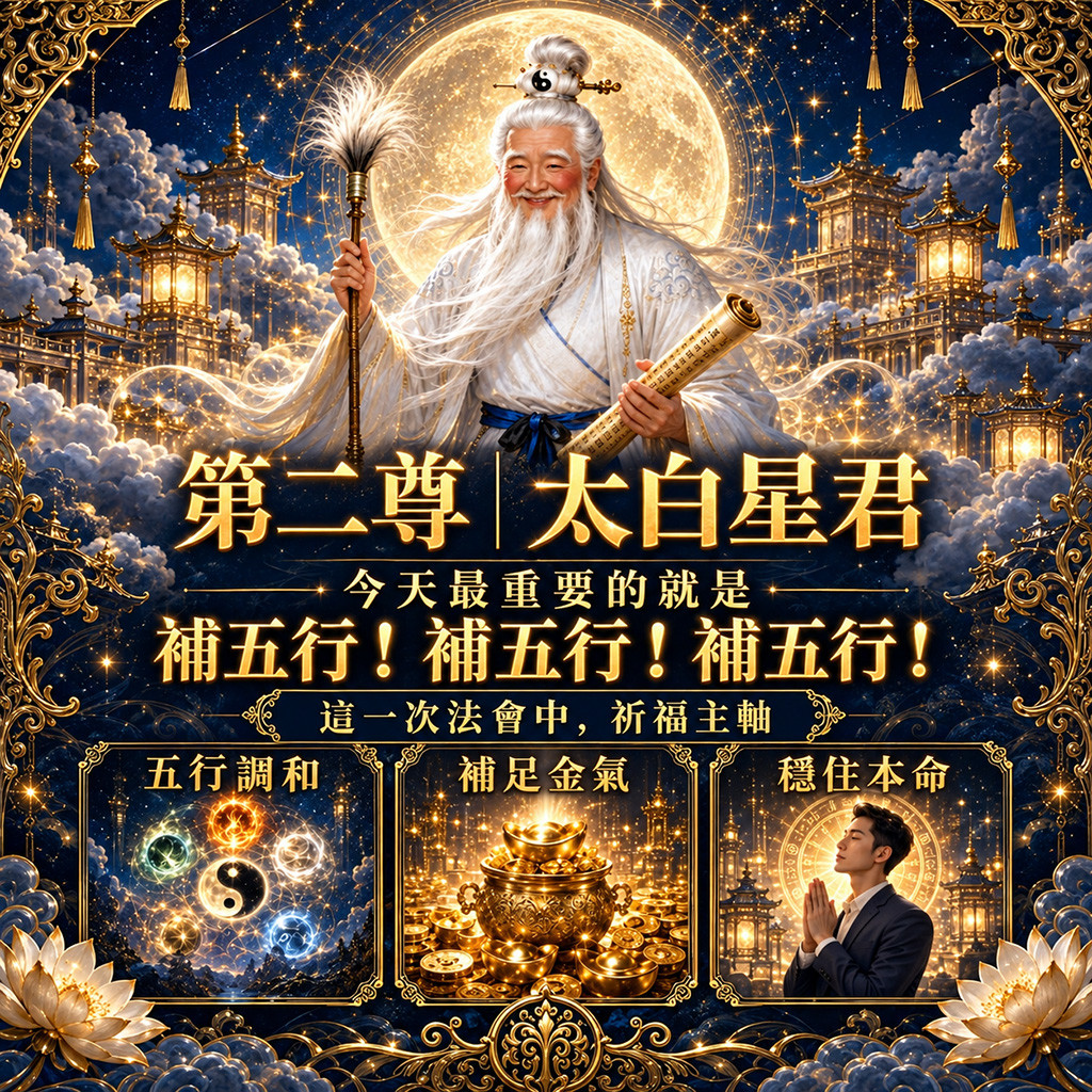 泰幸福-【月圓福滿】青春永駐大法會・五行圓滿