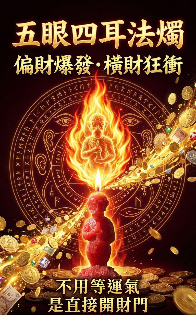 五眼四耳蠟燭（速招偏財）