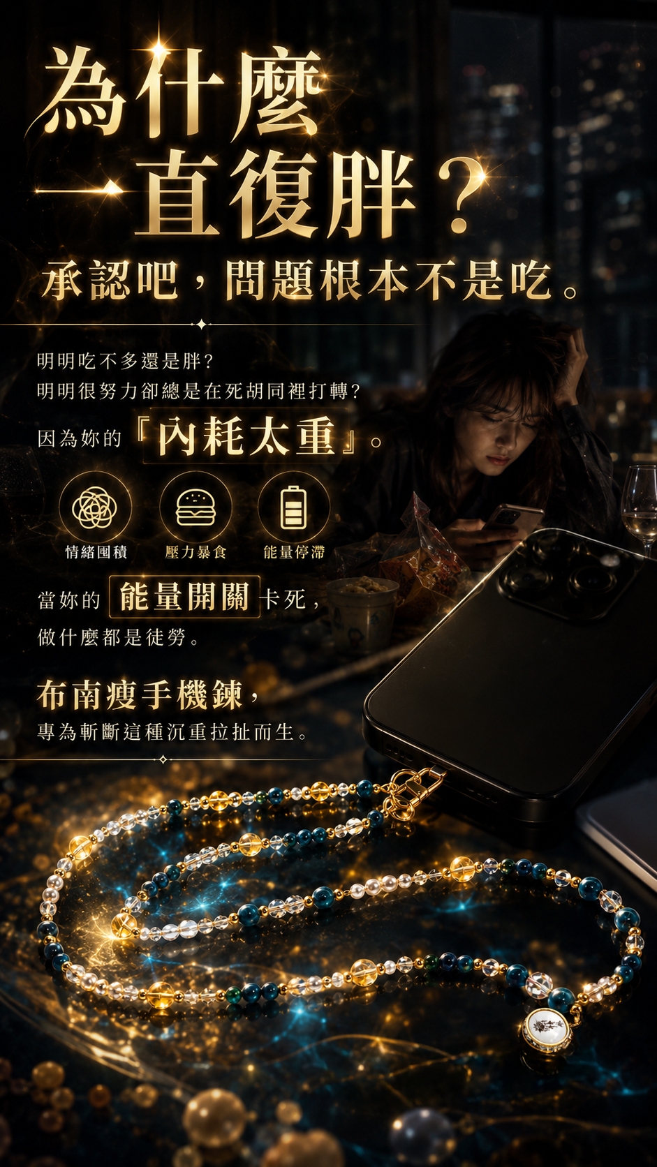 開運NOW-【全球獨家】布南瘦女神能量手機鍊-預購 產品說明