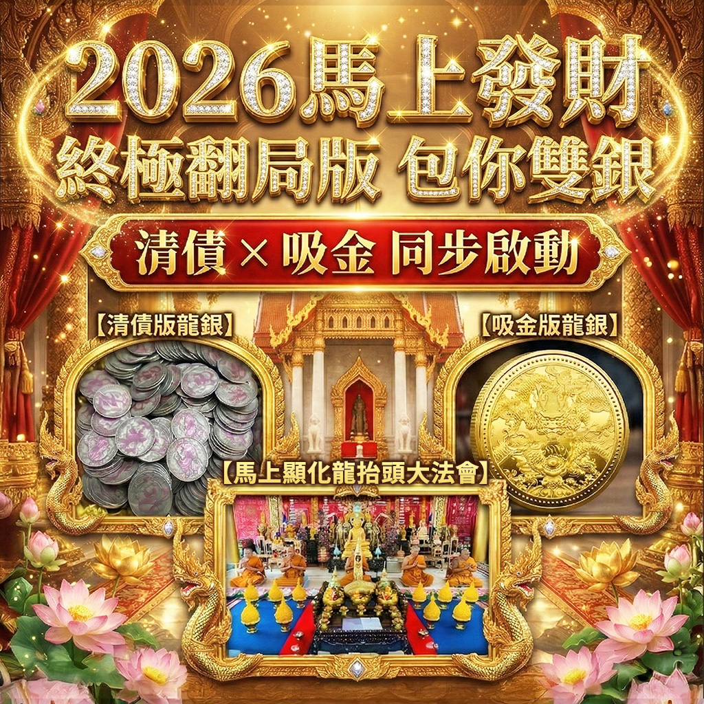 大辣天后宮-2026馬上顯化龍抬頭大法會_【包你雙銀・終極翻局版】
