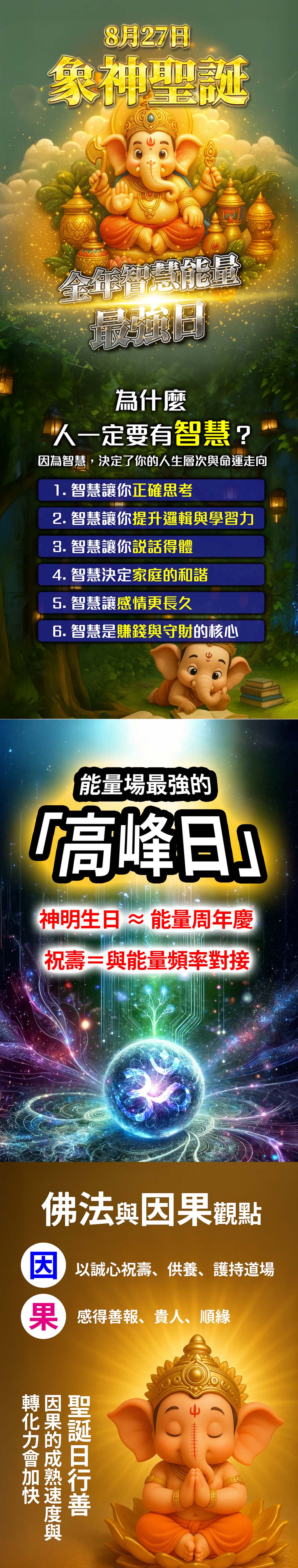 開運NOW-【象神聖誕】金慧加持 💰🧠 產品說明