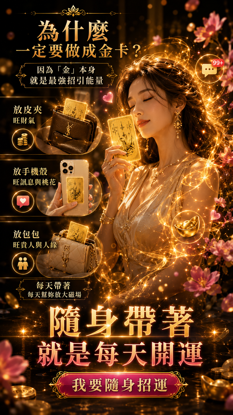 開運NOW-金桃花狐仙巴拉吉金卡 產品說明
