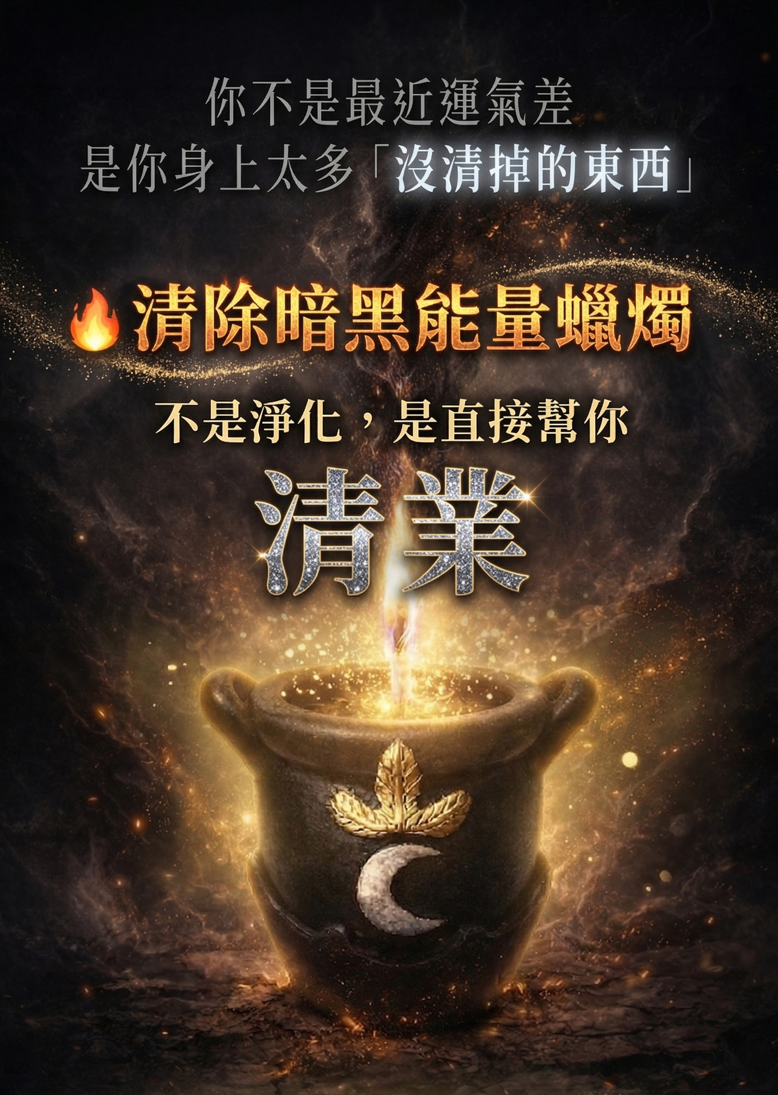 清除暗黑能量蠟燭