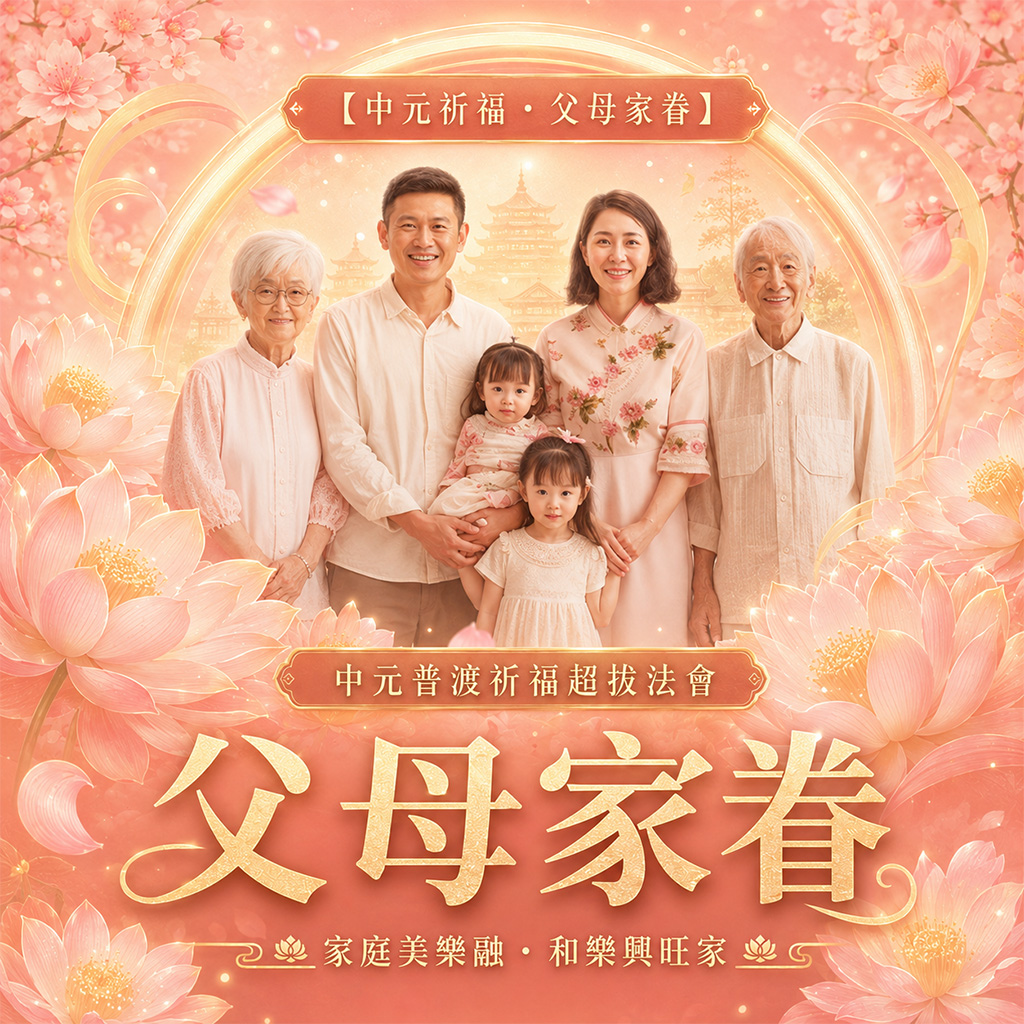 泰幸福-【中元祈福・父母家眷】中元普渡祈福超拔法會