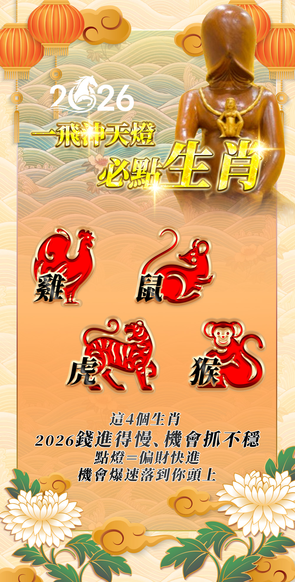 開運NOW-【2026點亮一整年】佛均山點燈 💡 一飛沖天燈 產品說明